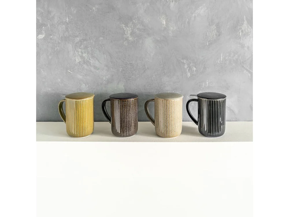 Tisanière Tiao gris-beige 47 cl