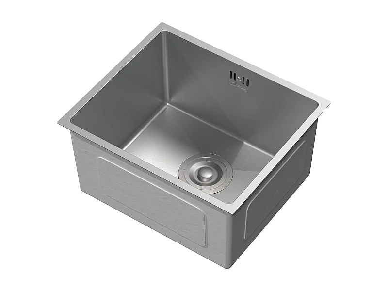 Lavello cucina acciaio argento lavabo da incasso 40x34 cm vasca set di scarico