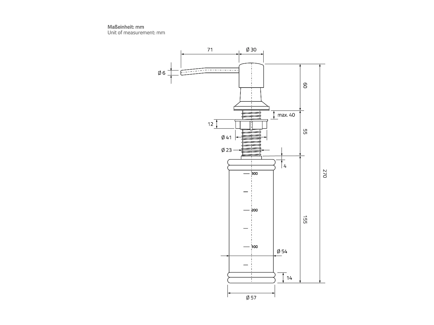 Lavello in acciaio antracite lavabo da incasso cucina dispenser sapone 55x45 cm