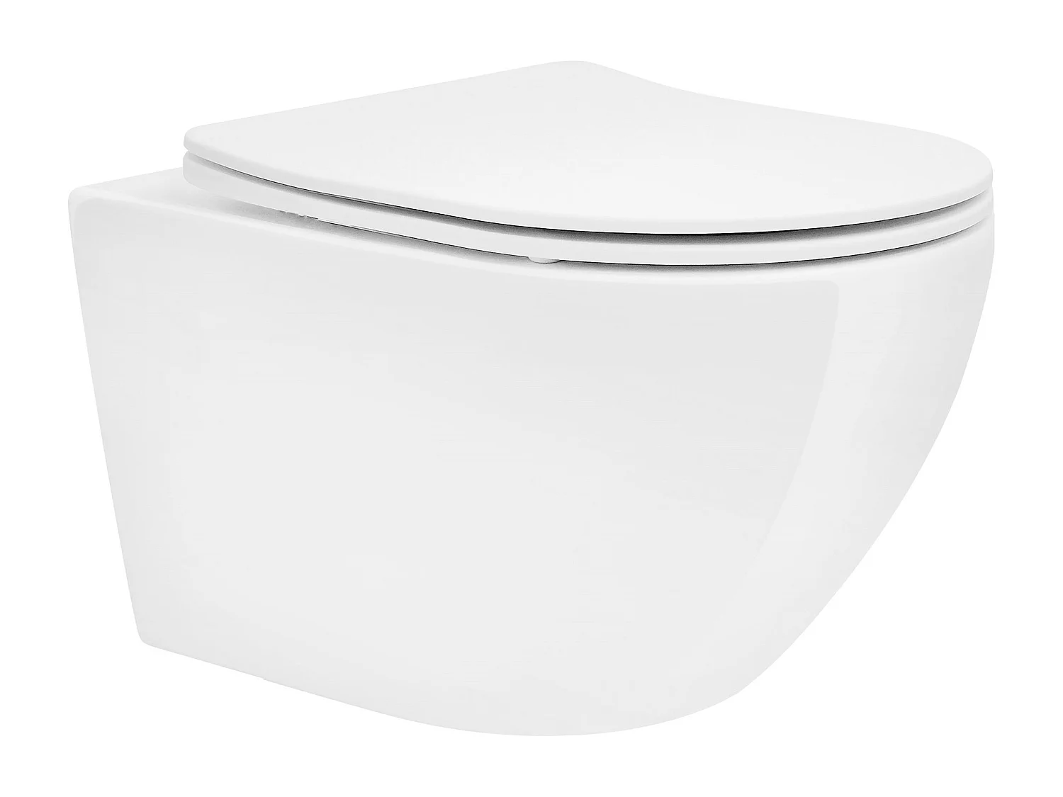 WC sospeso senza bordo toilette ceramica sciacquone tornado softclose nano