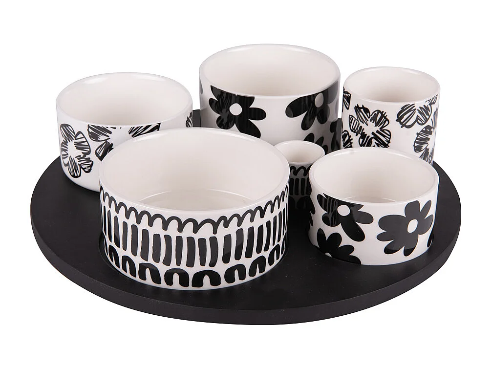 Service apéritif 6 pièces Kimani 31 cm