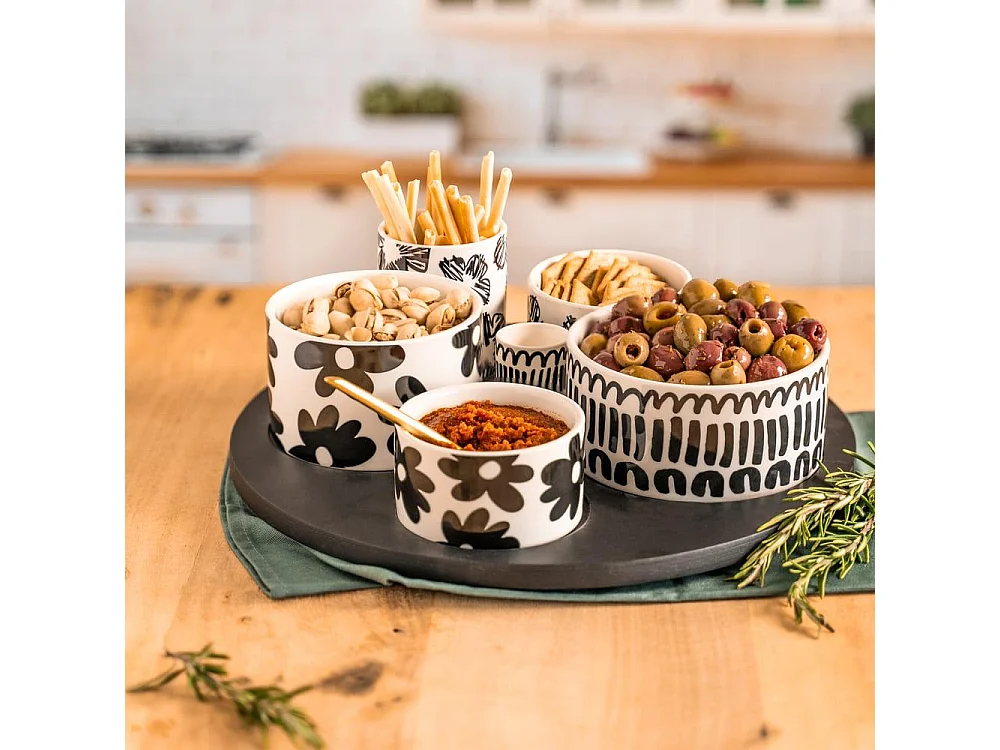 Service apéritif 6 pièces Kimani 31 cm