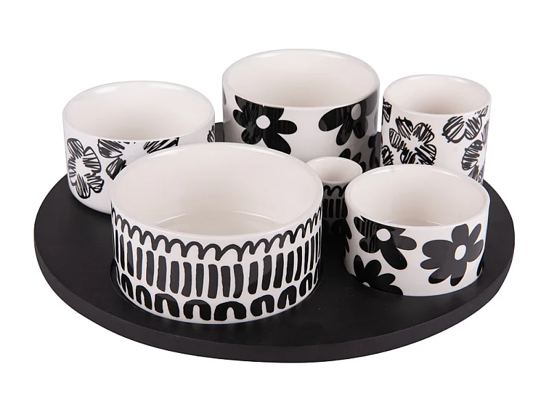 Service apéritif 6 pièces Kimani 31 cm