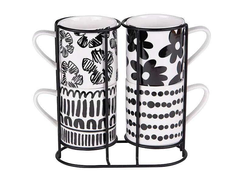 Tour de 4 mugs à café Kimani 25 cl