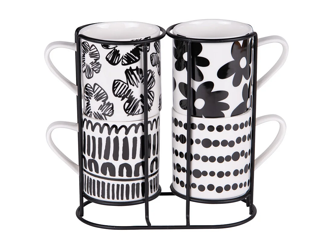 Tour de 4 mugs à café Kimani 25 cl