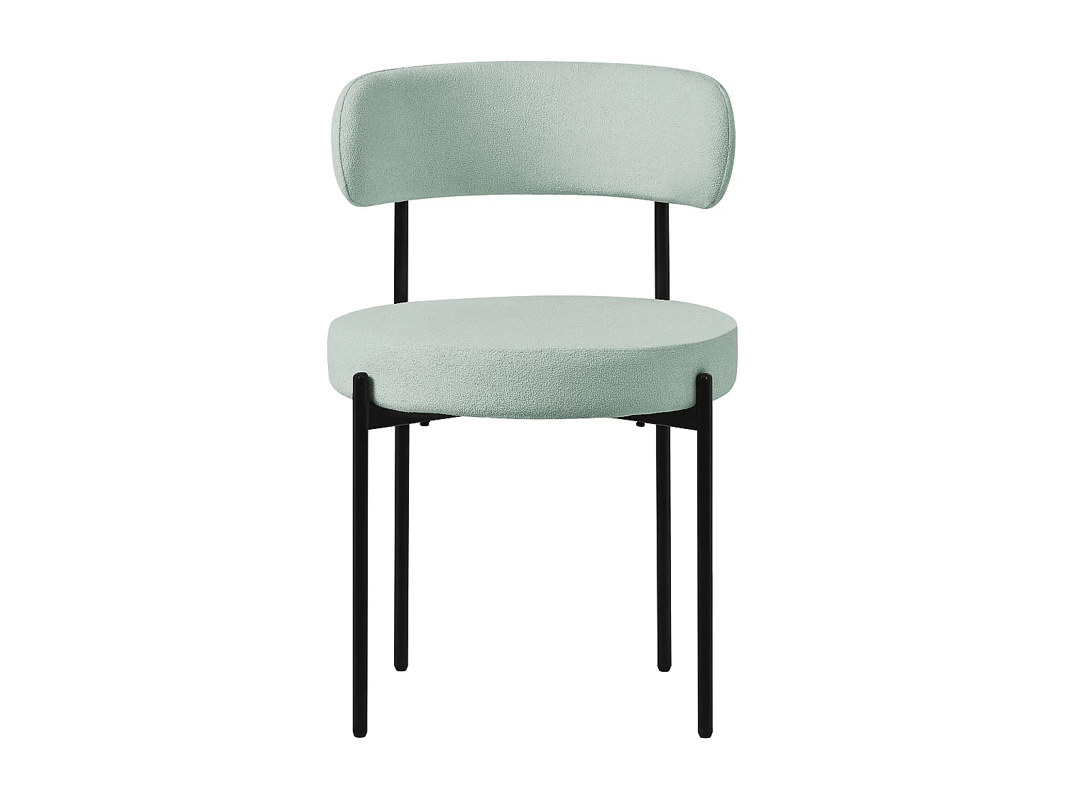 Set 4x sillas de comedor tejido teddy verde de terciopelo ergonómico moderno