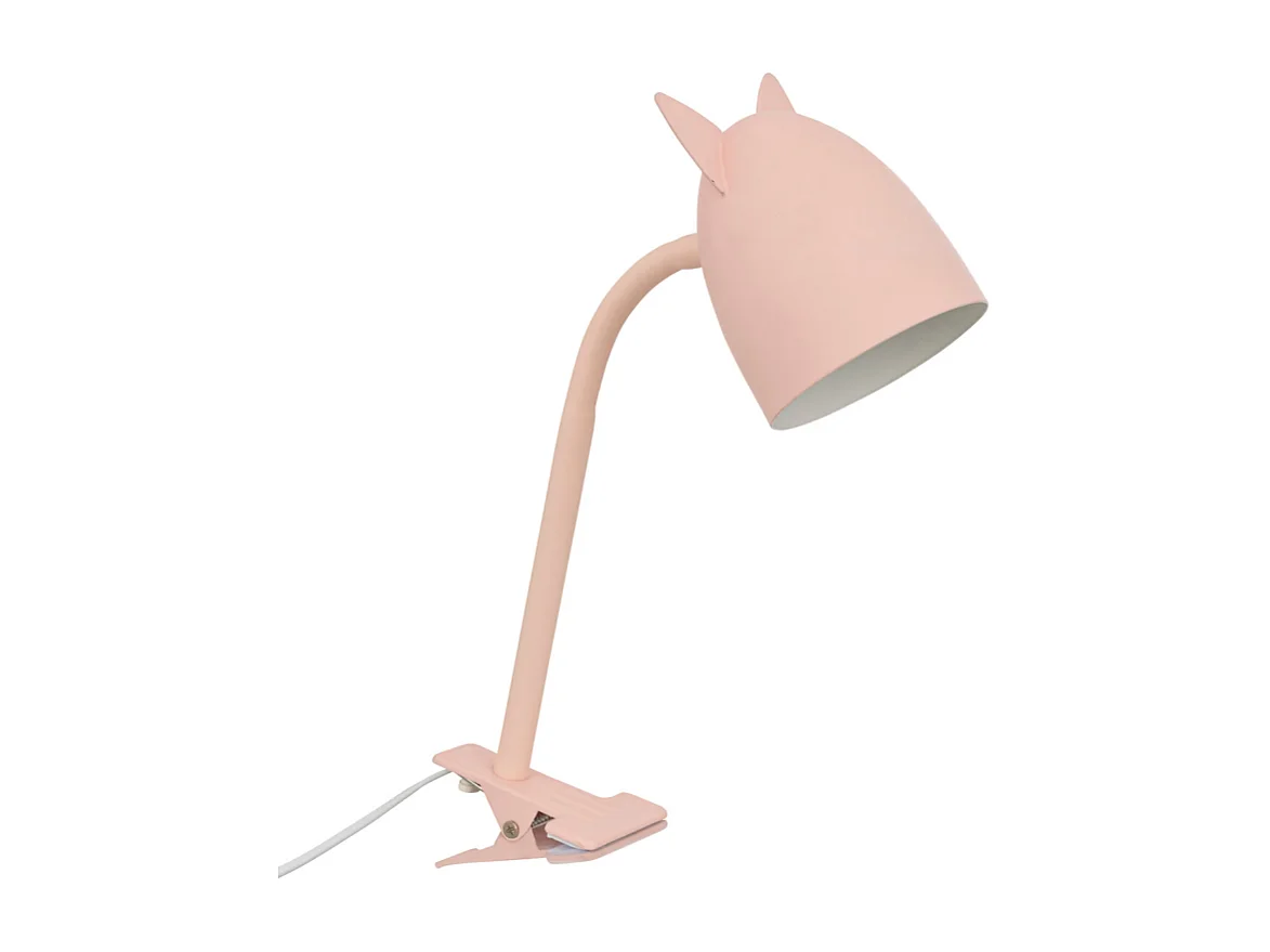 Lamparina de pinça rosa 38x10x13 cm