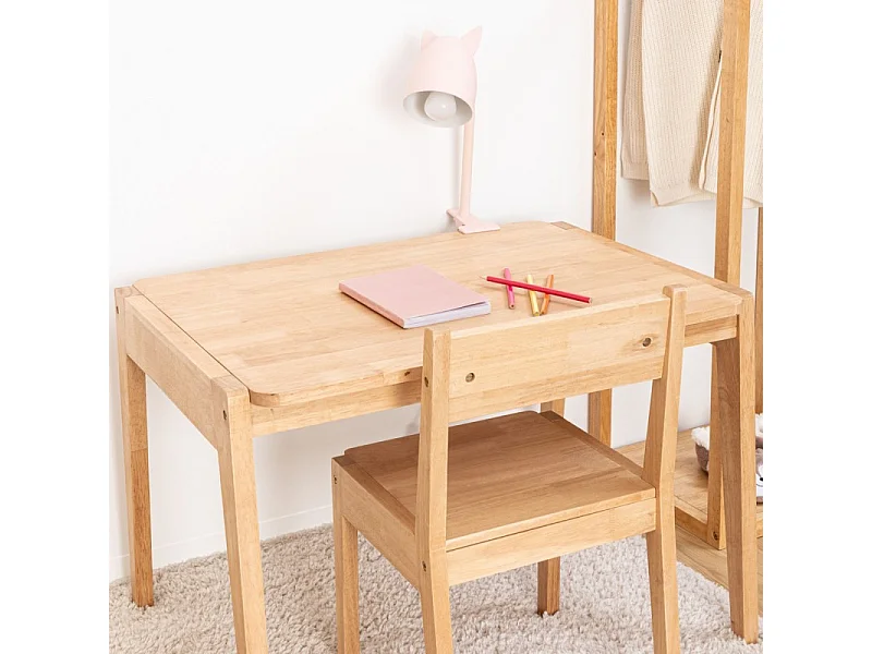 Lamparina de pinça rosa 38x10x13 cm