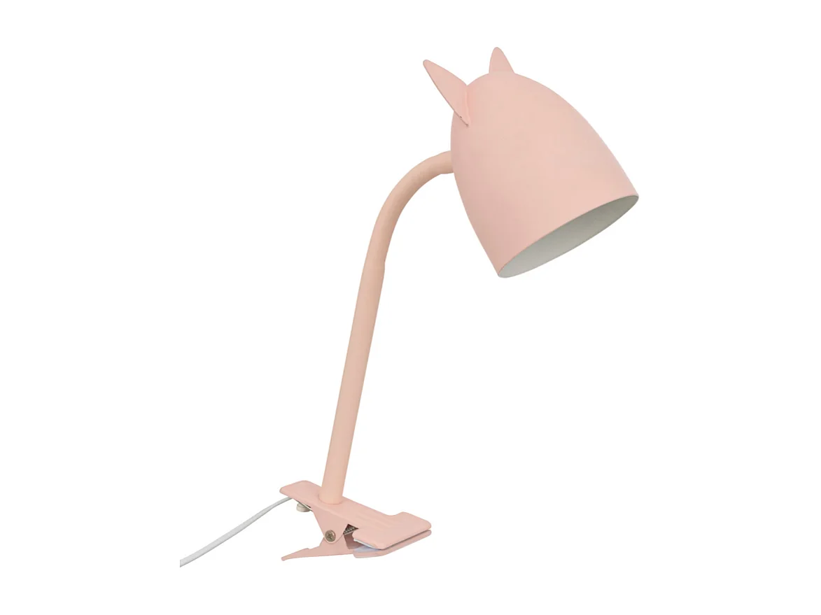 Lamparina de pinça rosa 38x10x13 cm