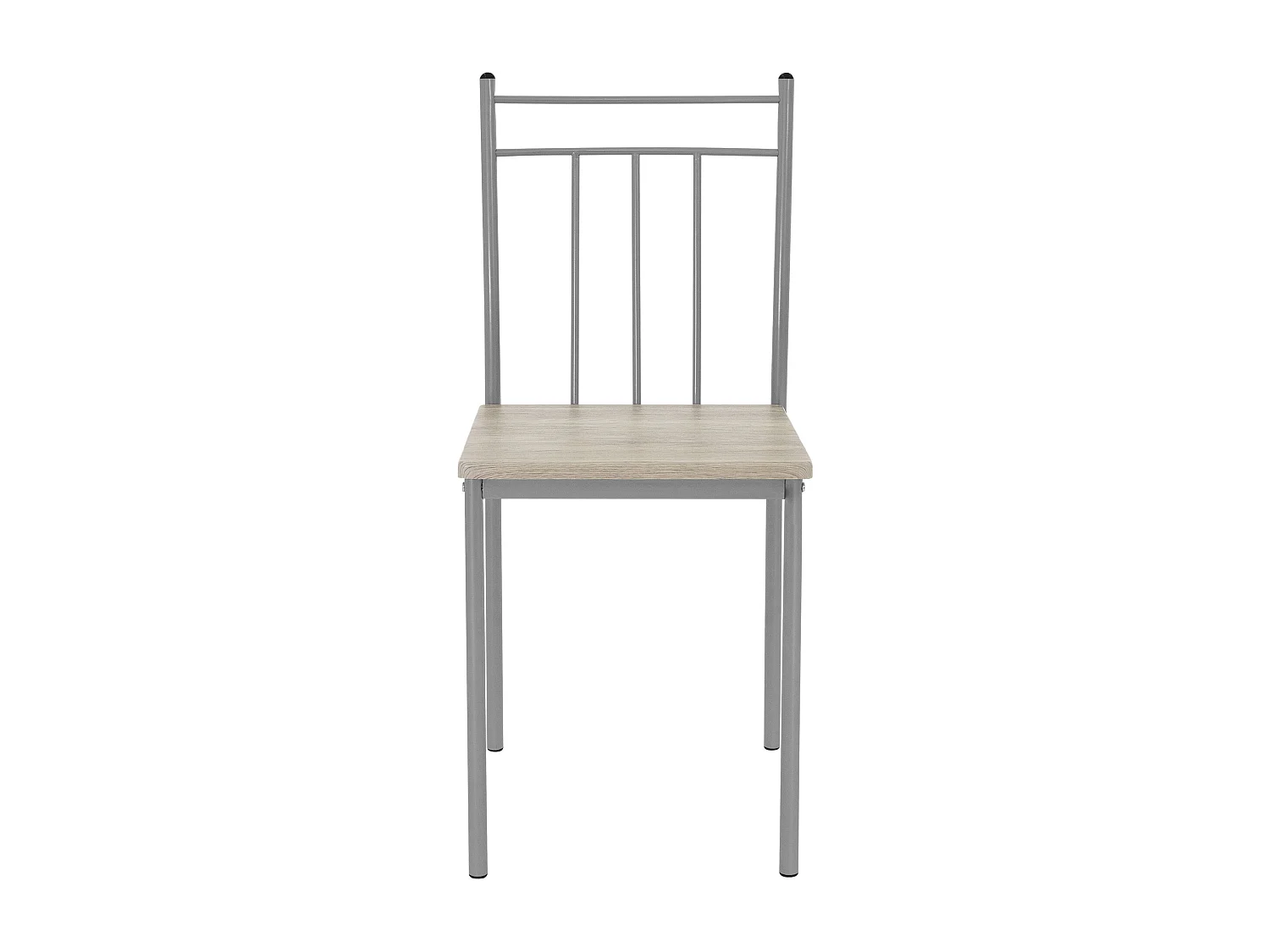 Set tavolo da pranzo con 4 sedie in acciaio per la cucina beige rovere chiaro