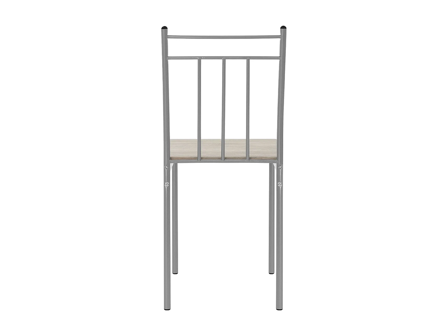 Set tavolo da pranzo con 4 sedie in acciaio per la cucina beige rovere chiaro