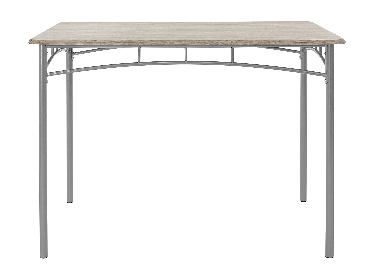 Set tavolo da pranzo con 4 sedie in acciaio per la cucina beige rovere chiaro