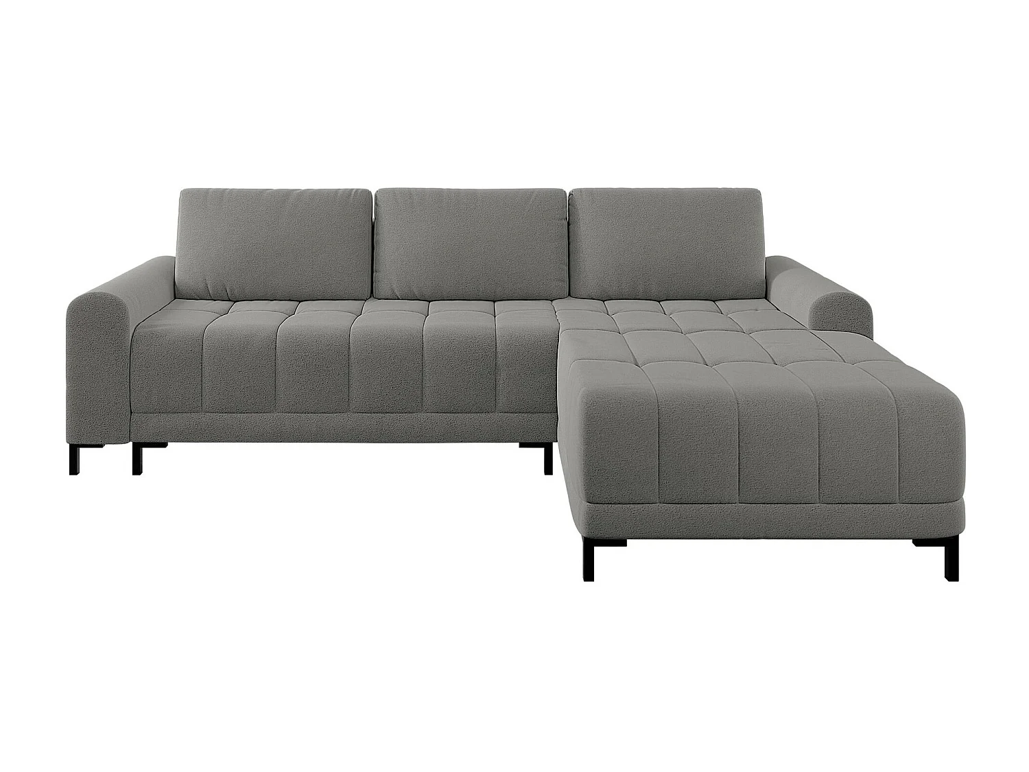 Sofá rinconero Stonecrest 100, Gris, Función de descanso, Almacenaje, 258x168x92cm