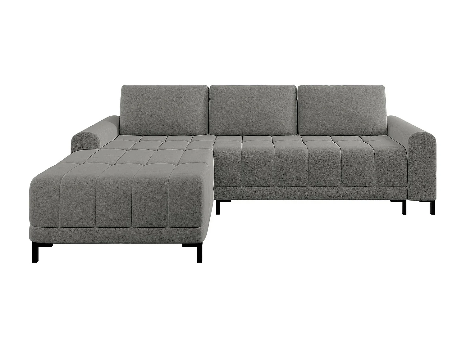 Canapé d&#039;angle Stonecrest 100, Gris, Disponible, 258x168x92cm
