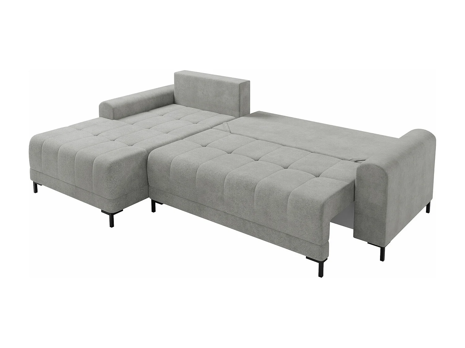 Canapé d&#039;angle Stonecrest 100, Gris, Disponible, 258x168x92cm