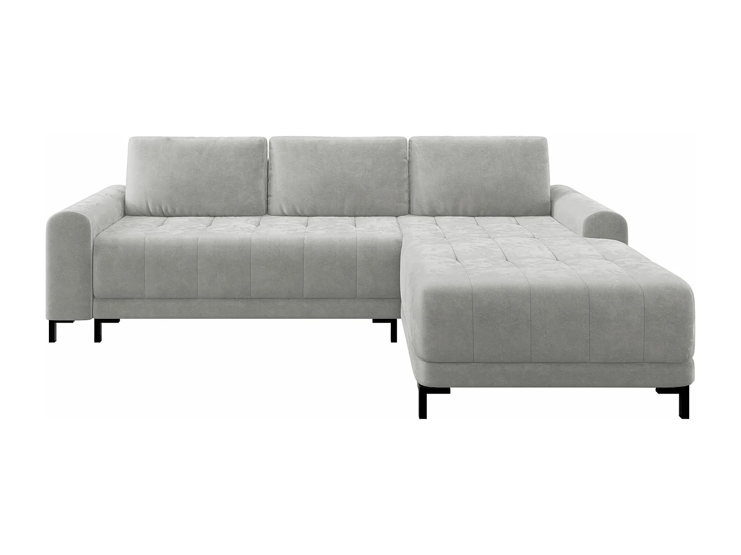 Sofá rinconero Stonecrest 100, Gris, Función de descanso, Almacenaje, 258x168x92cm