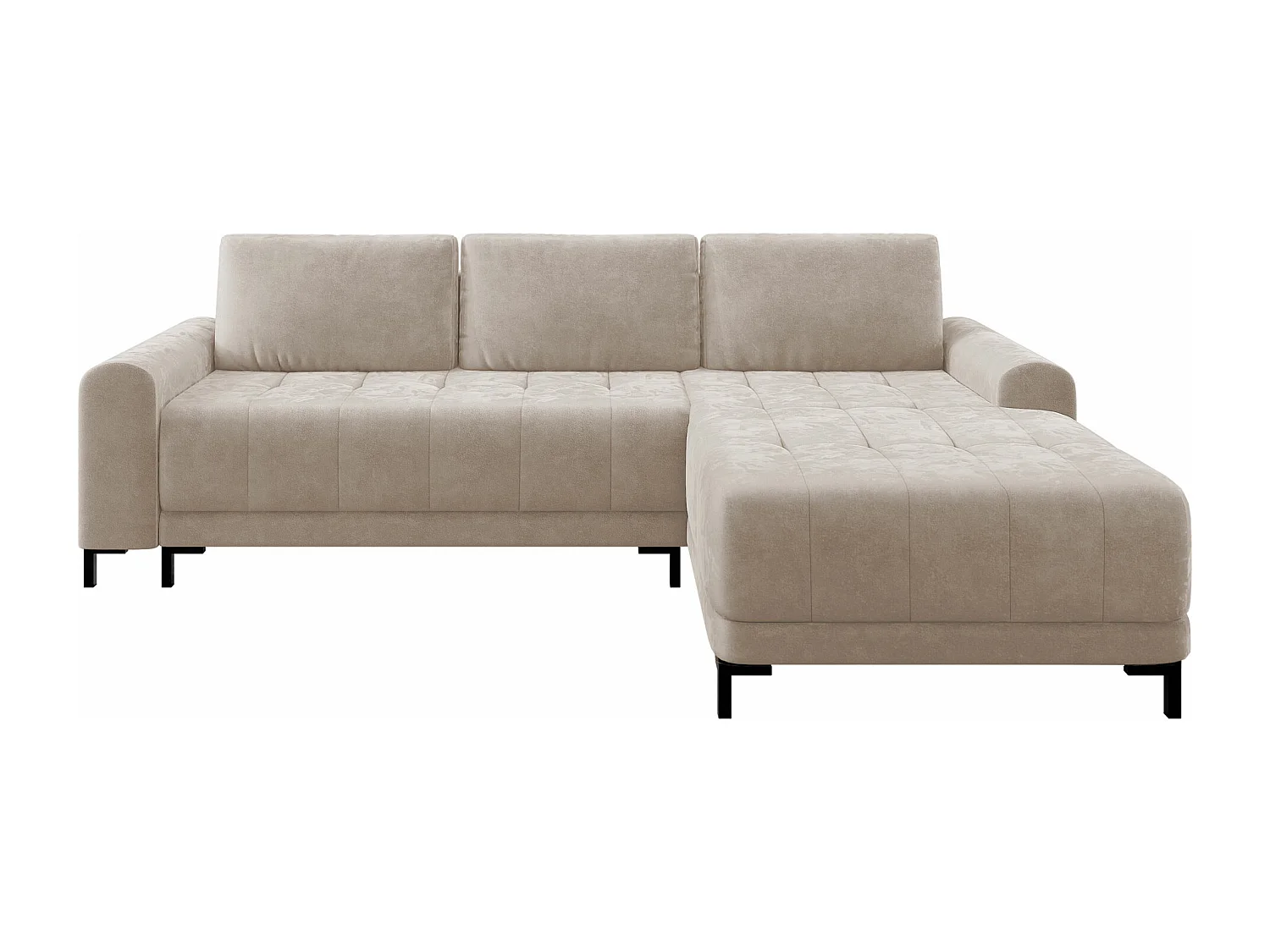 Sofá rinconero Stonecrest 100, De color marrón claro, Función de descanso, Almacenaje,