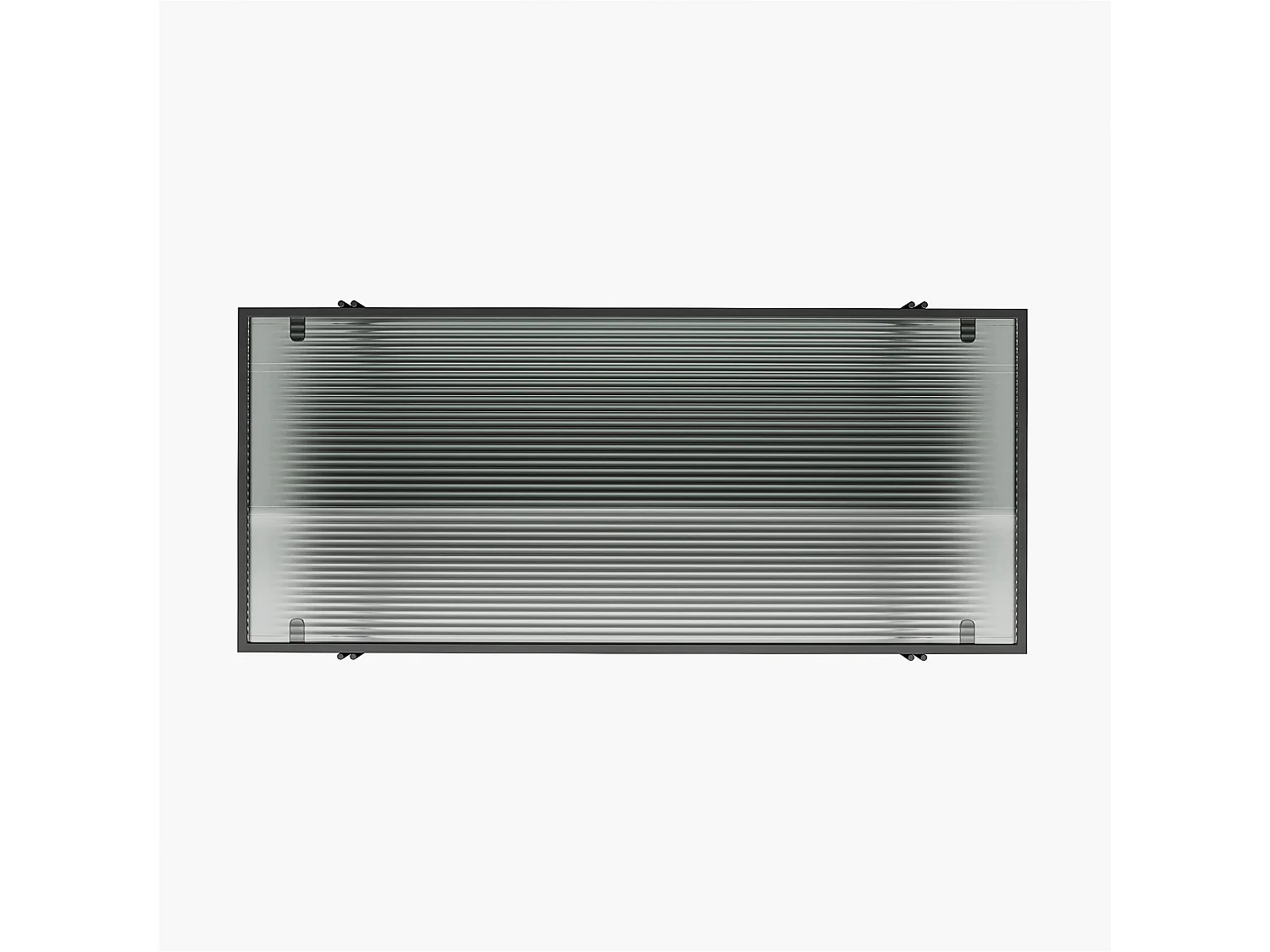 Wainwright | Libreria con 3 ripiani in effetto rovere nero e 1 ripiano in vetro