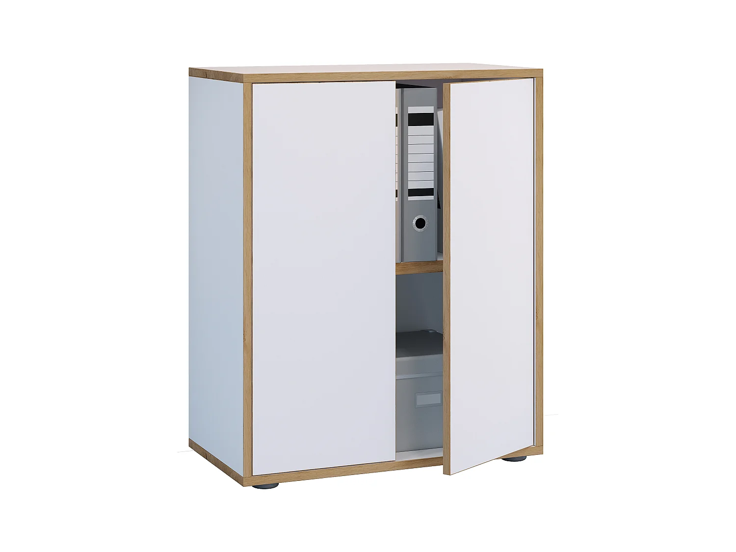 Office cabinet Salia White H. 74 x W. 60 x D. 33 cm
