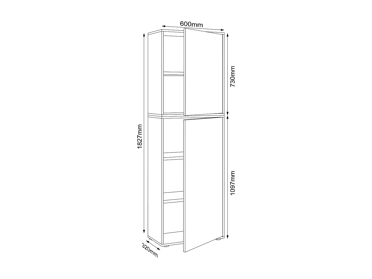 Büroschrank Aktenschrank Sideboard Salia 5fach