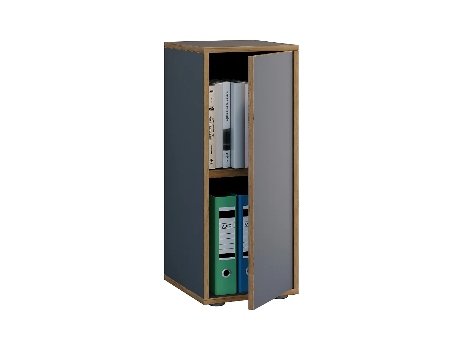 Office cabinet Salia Anthracite H. 74 x W. 30 x D. 33 cm