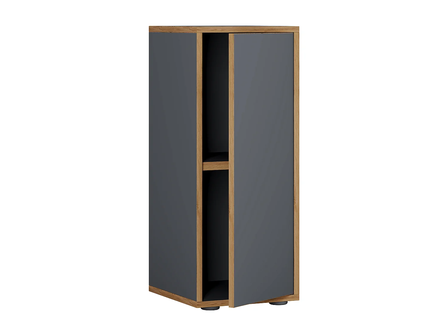 Office cabinet Salia Anthracite H. 74 x W. 30 x D. 33 cm