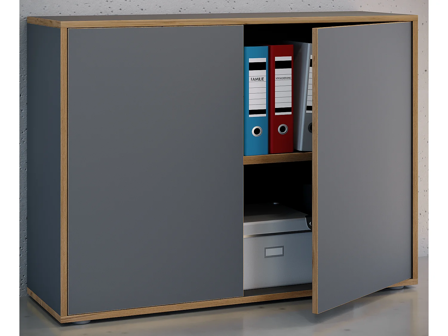 Büroschrank Aktenschrank Sideboard Salia 2fach