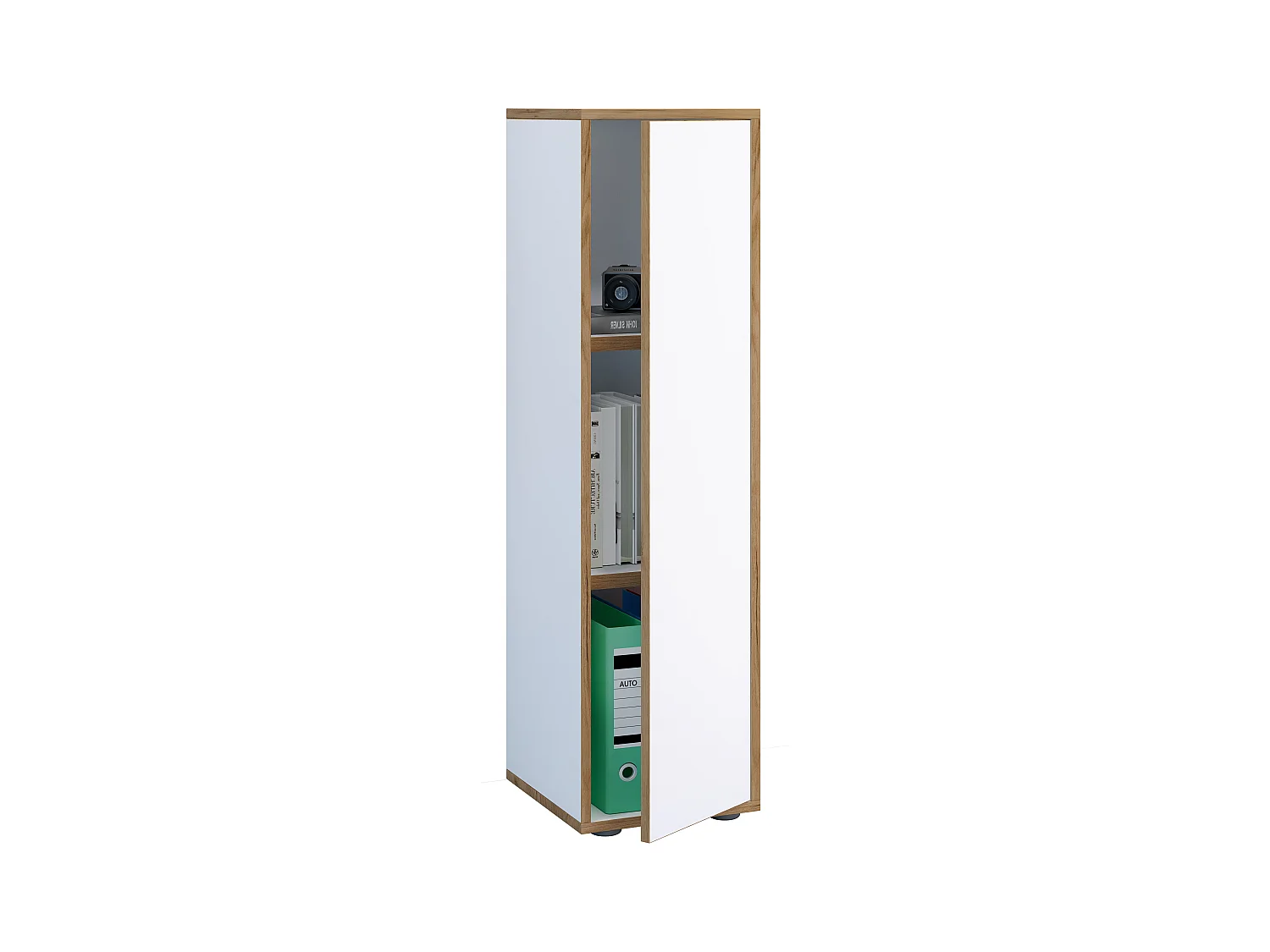 Office cabinet Salia White H. 110 x W. 30 x D. 33 cm