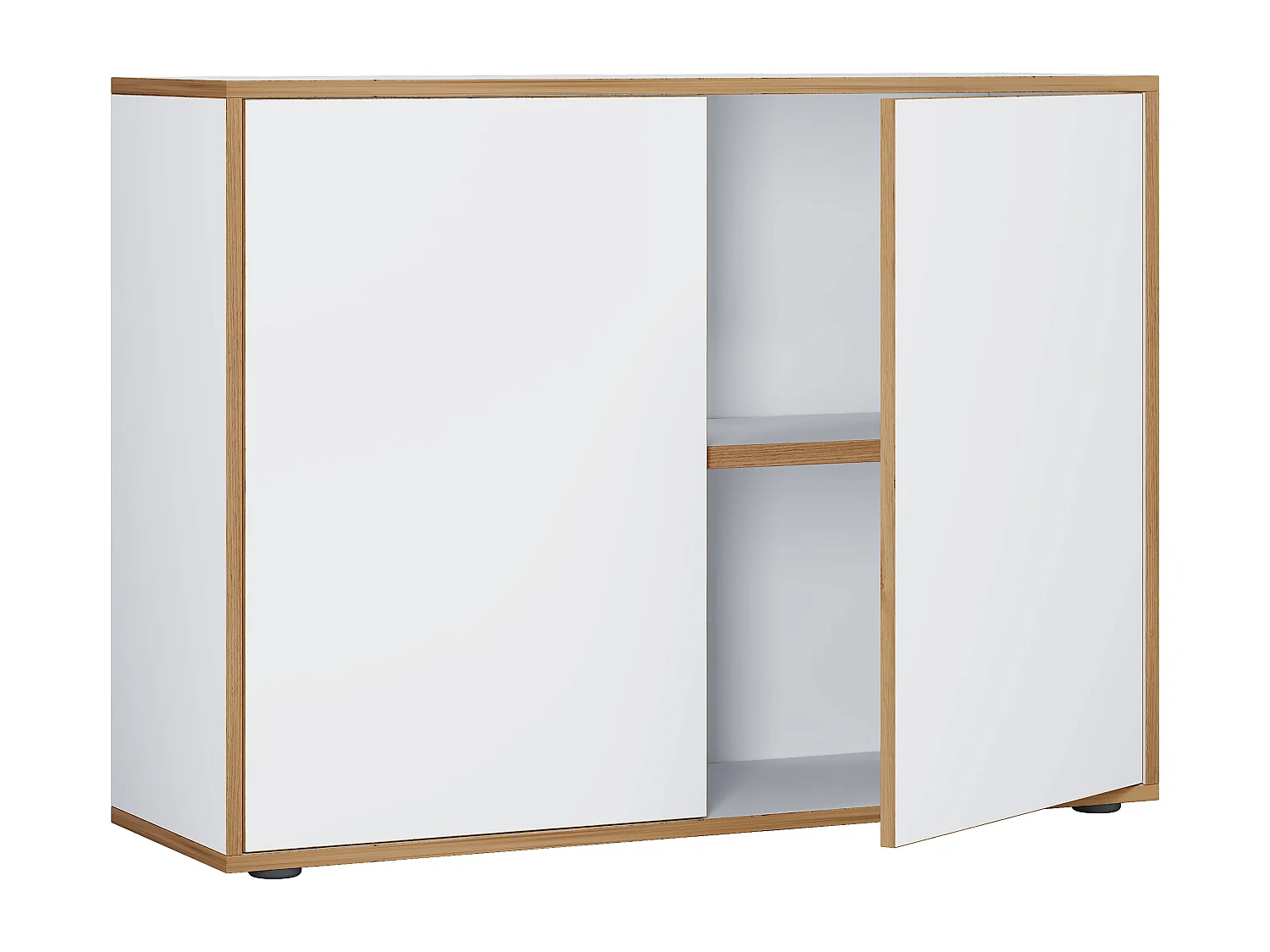 Office cabinet Salia White H. 74 x W. 100 x D. 33 cm