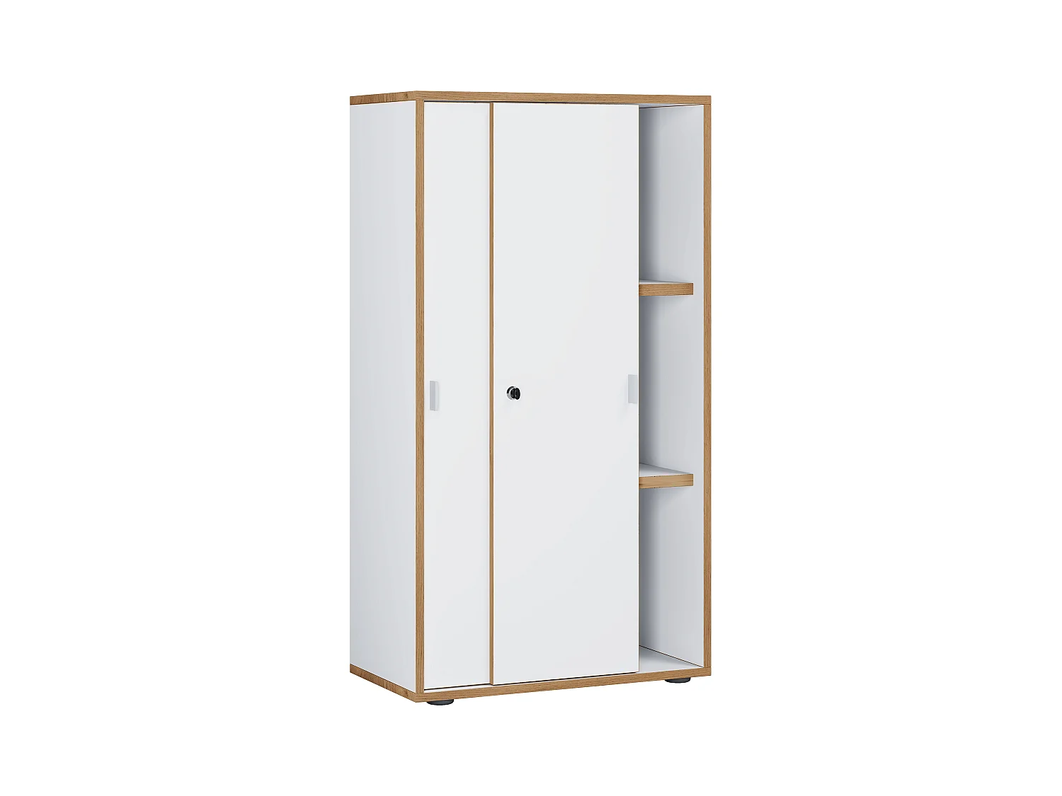 Office cabinet Salia White H. 110 x W. 60 x D. 37 cm