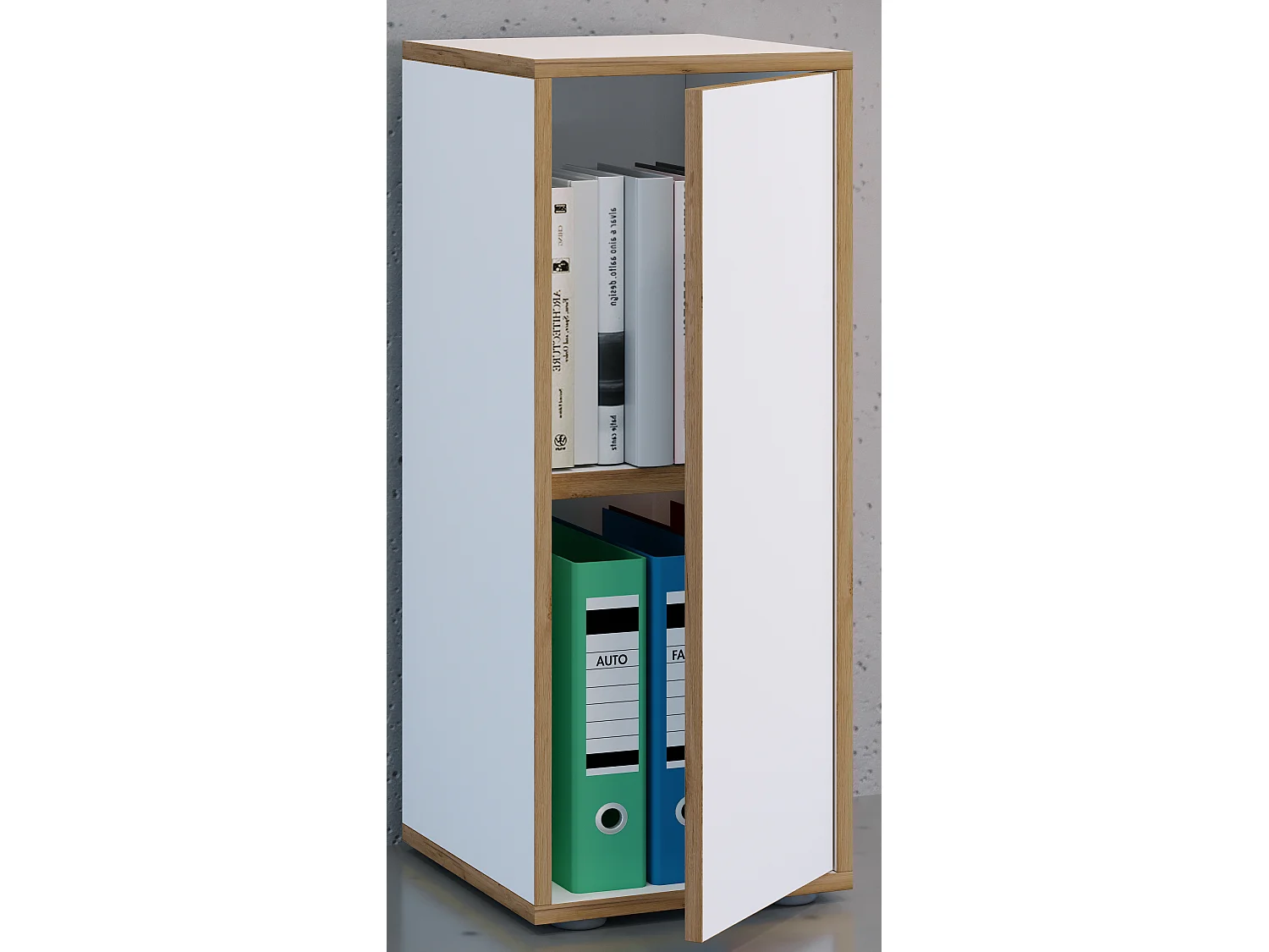 Office cabinet Salia White H. 74 x W. 30 x D. 33 cm