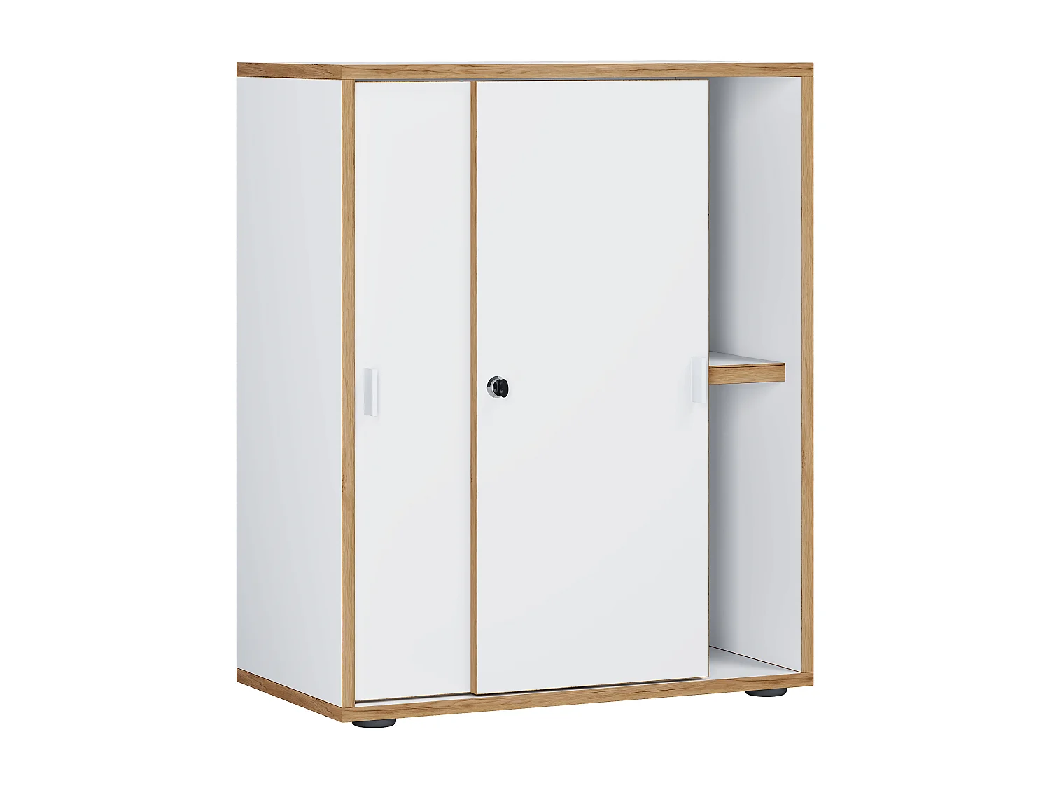 Office cabinet Salia White H. 74 x W. 60 x D. 37 cm