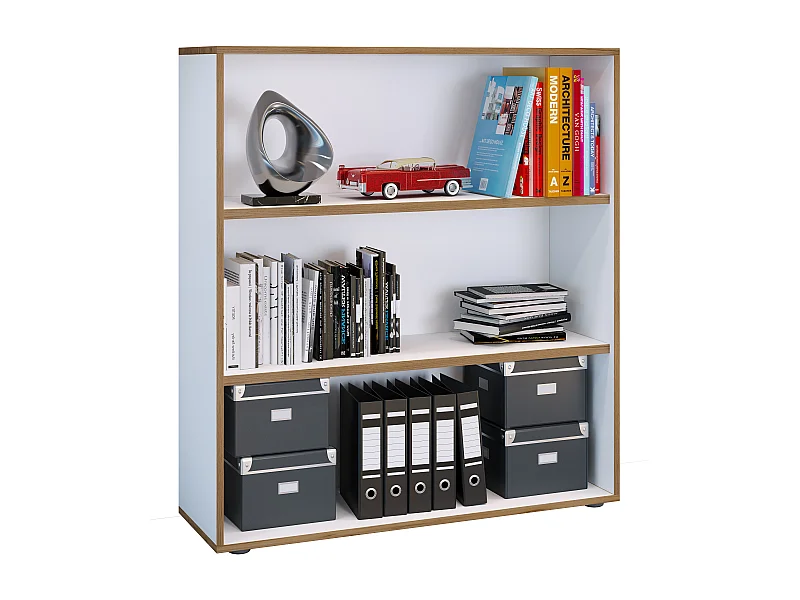 Holz Büro Regal Bücher Ordner Aktenregal Salia 3f