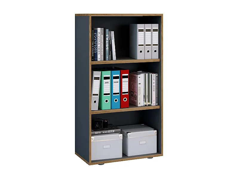 Holz Büro Regal Bücher Ordner Aktenregal Salia 3f