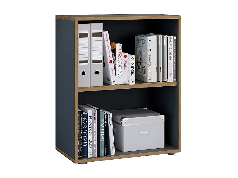 Holz Büro Regal Bücher Ordner Aktenregal Salia 2f