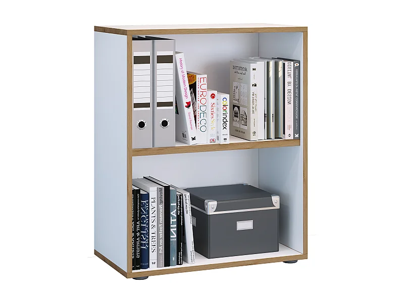 Office Shelf & Bookcase Salia White H. 74 x W. 60 x D. 33 cm