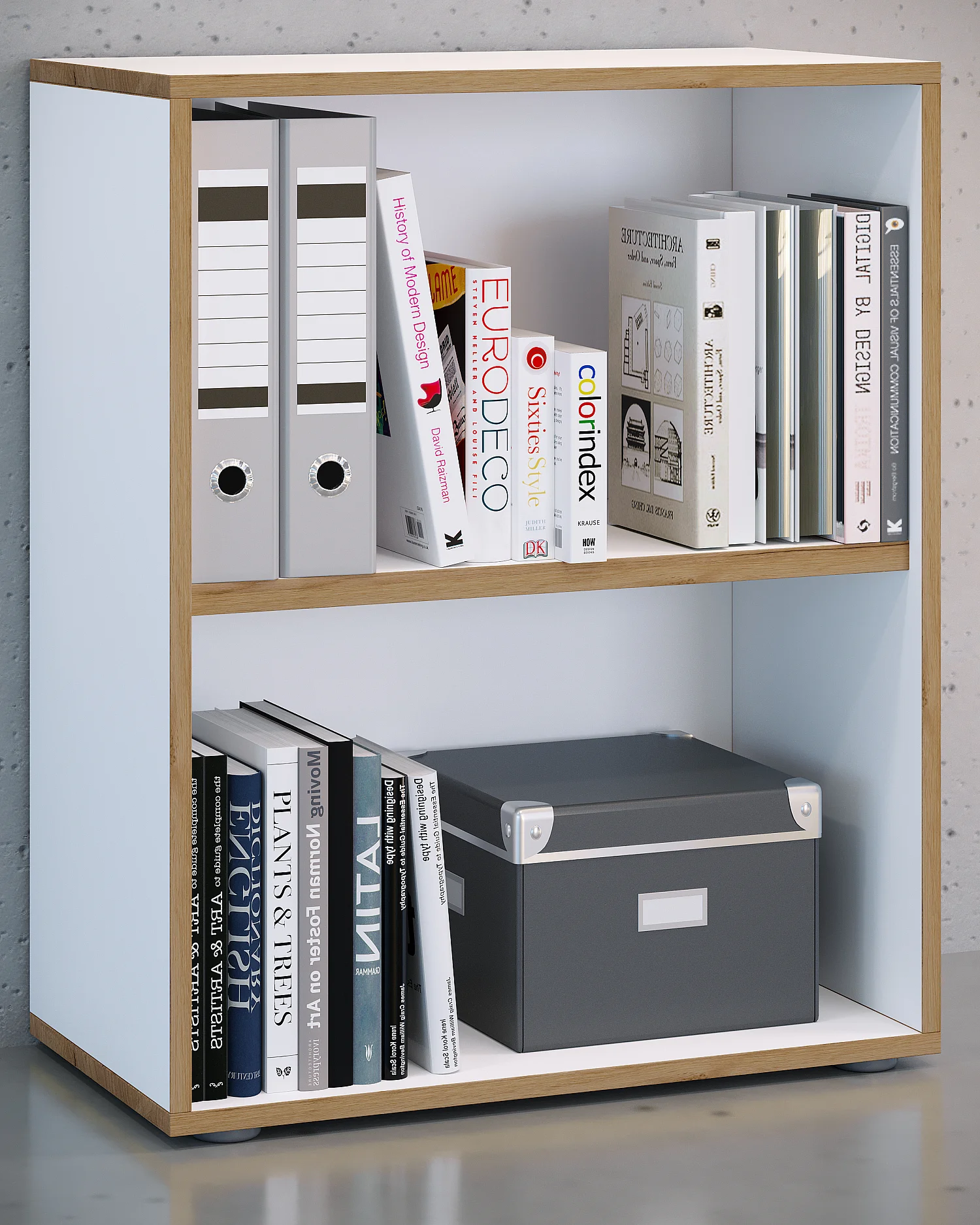 Prateleira e estante de escritório Salia Branco A. 74 x L. 60 x P. 33 cm