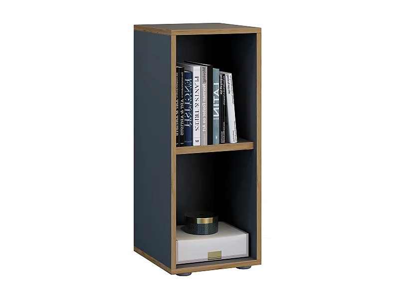 Office Shelf & Bookcase Salia Anthracite H. 74 x W. 30 x D. 33 cm