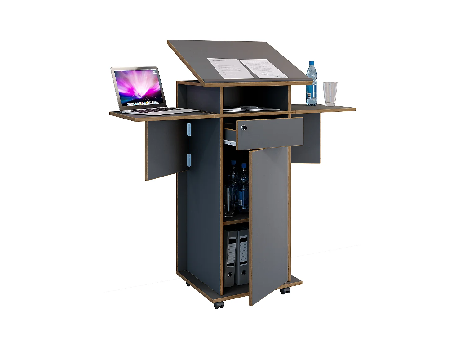 Standing desk Salia Anthracite 0