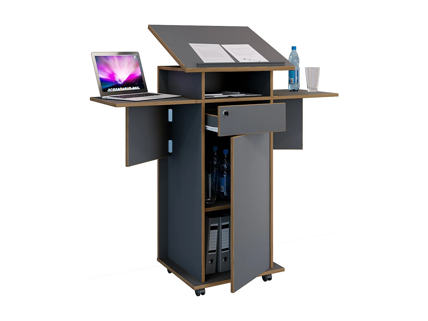 Standing desk Salia Anthracite 0