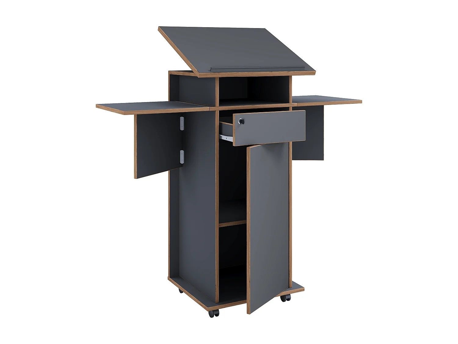 Standing desk Salia Anthracite 0