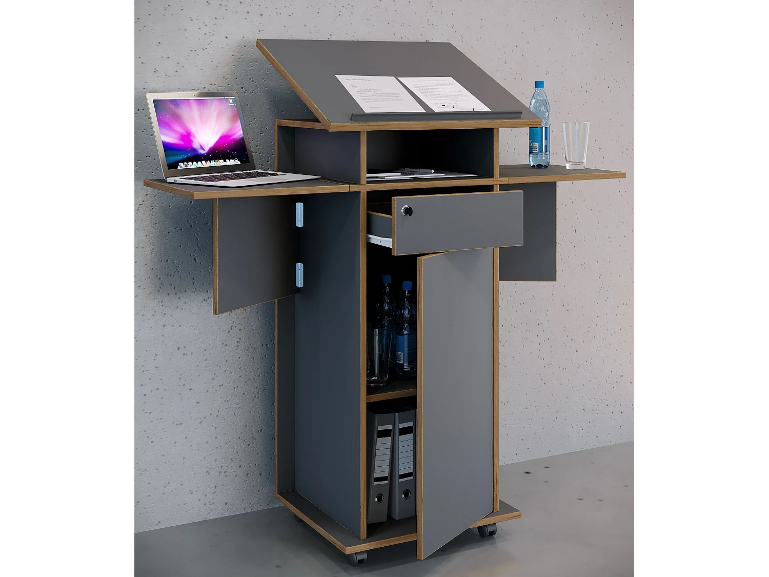 Standing desk Salia Anthracite 0