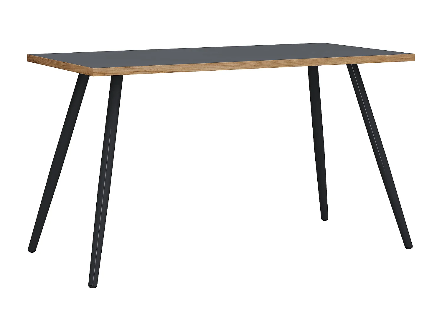 Desk Salia Anthracite / honey oak H. 70 x W. 110 x D. 50 cm