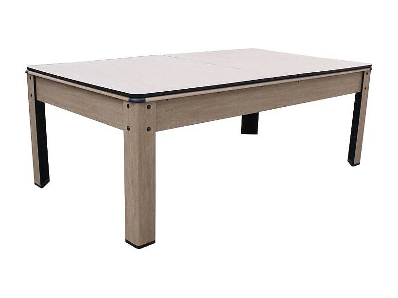 Billard convertible couleur bois Chêne 226 x 126cm - Ambiance