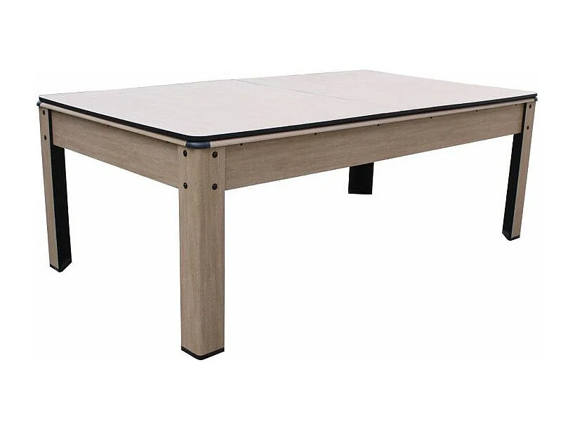 Billard convertible couleur bois Chêne 226 x 126cm - Ambiance