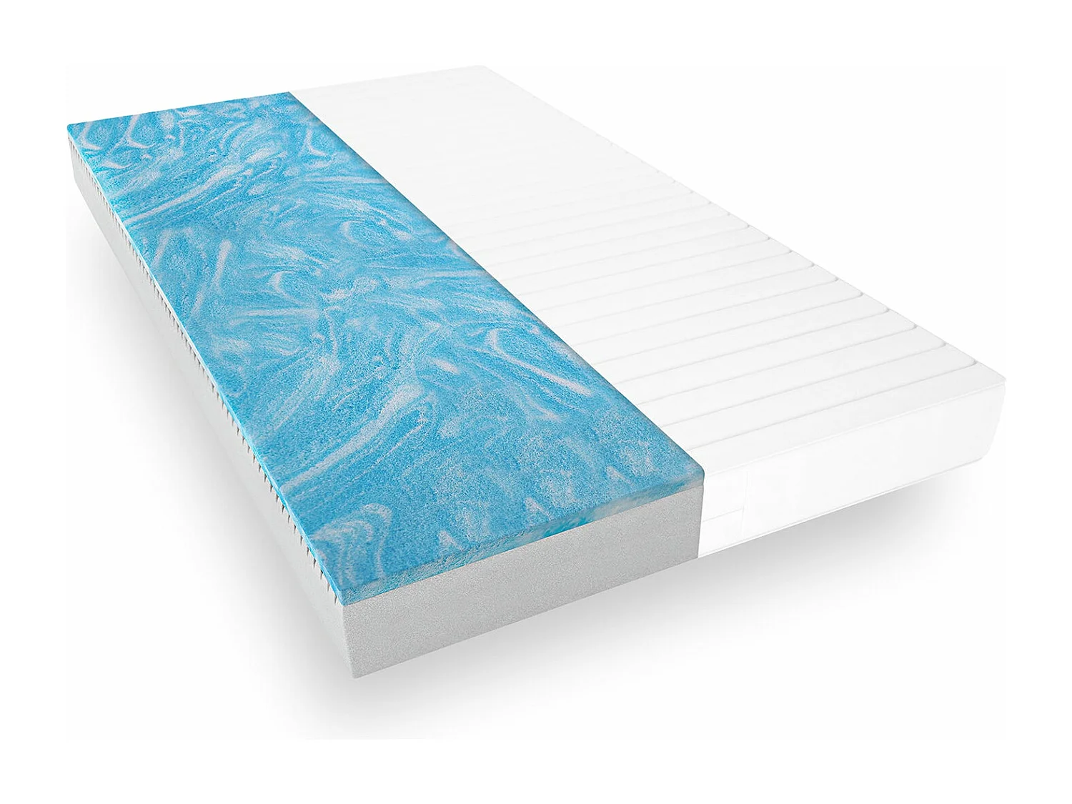 Komfortable 7-Zonen Gelschaummatratze 200x200, Duo-Kern für besten Schlaf