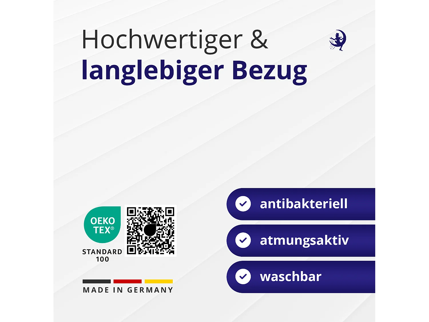 Matratze 80x190 cm Kaltschaum 7 Zonen Extra Matratze waschbar Bezugsstärke 18 cm