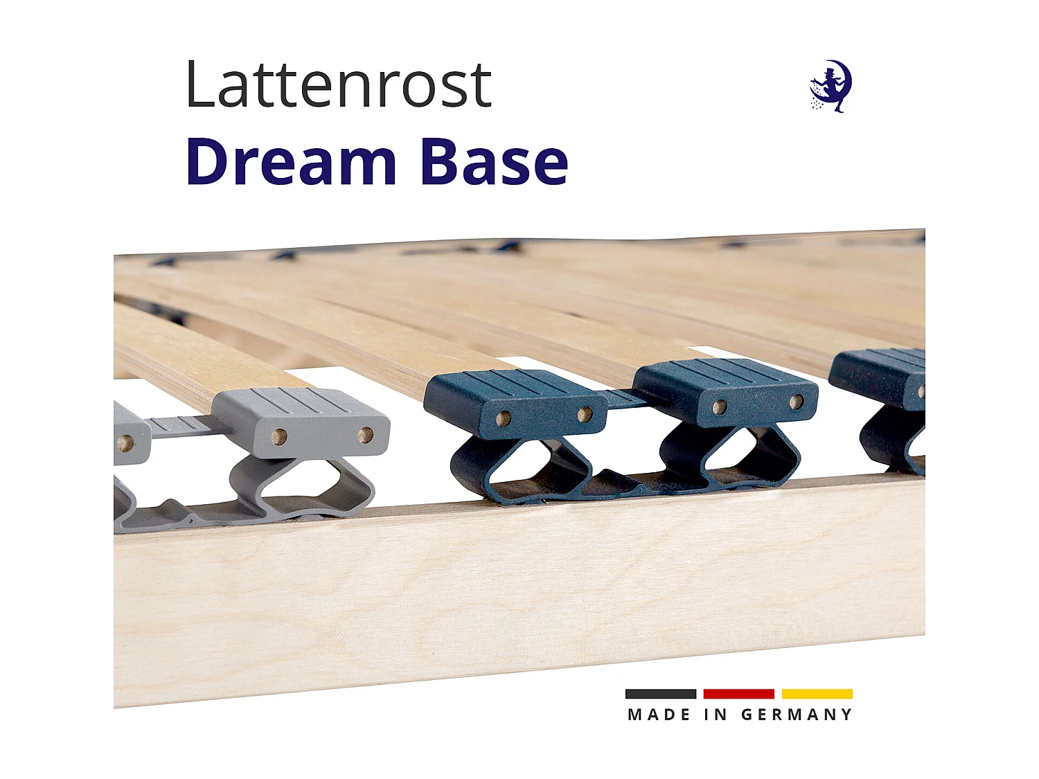 DreamBase Lattenrost – 100x200 Stabile Unterstützung & optimale Belüftung 7 Zonen