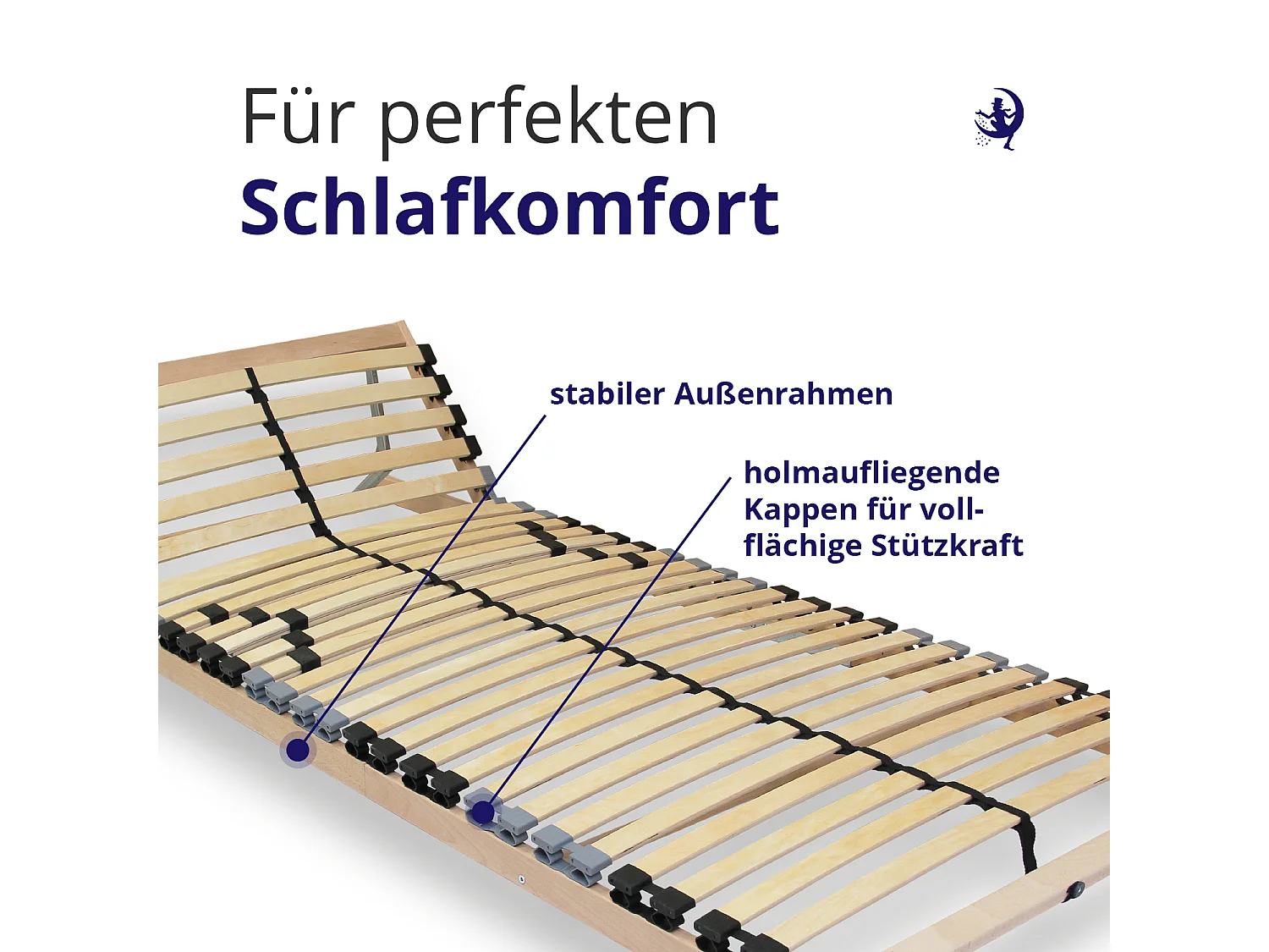 ErgoFlex Lattenrost – 100x200 Stabile Unterstützung & optimale Belüftung 7 Zonen
