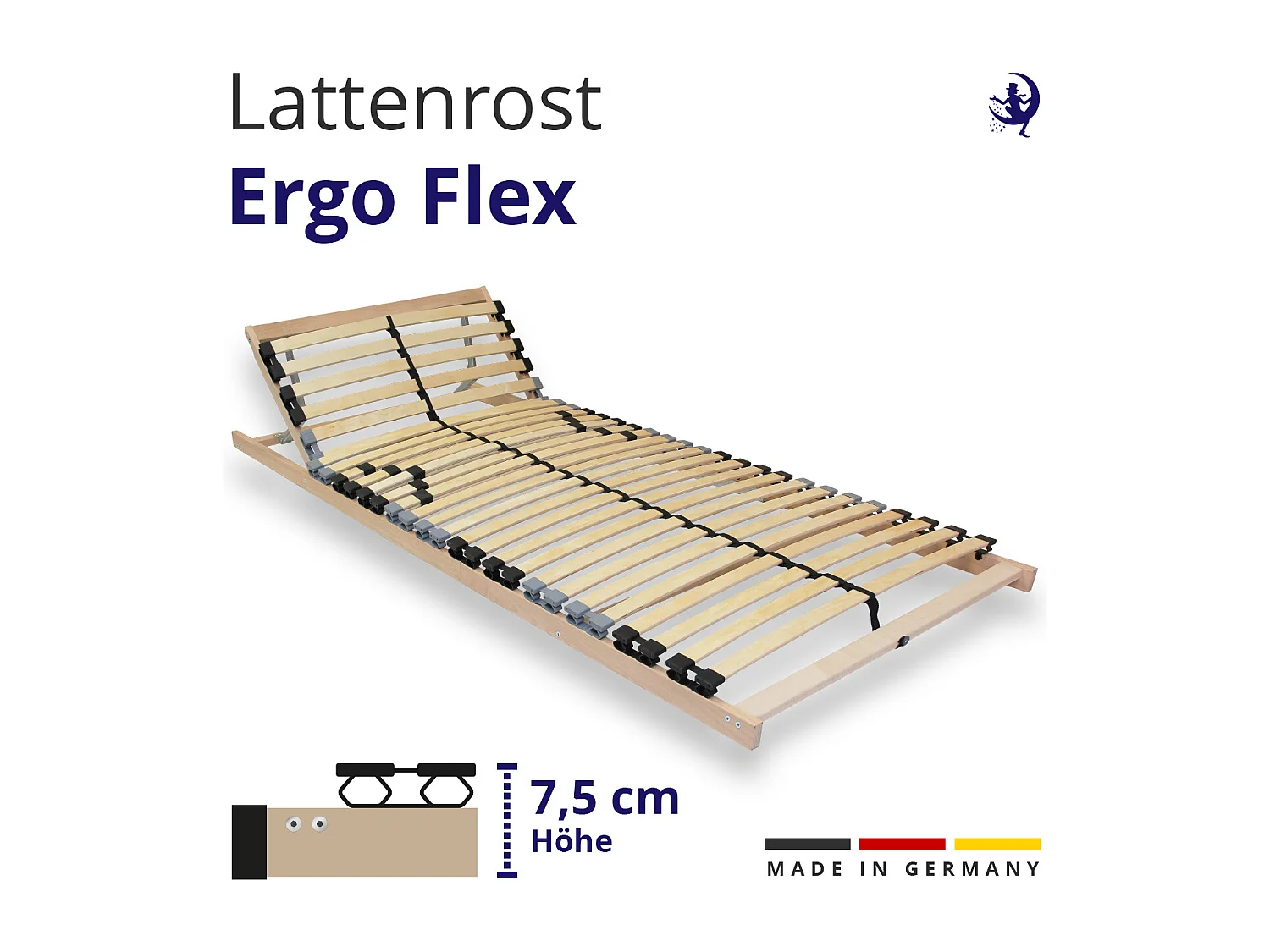 ErgoFlex Lattenrost – 100x200 Stabile Unterstützung & optimale Belüftung 7 Zonen